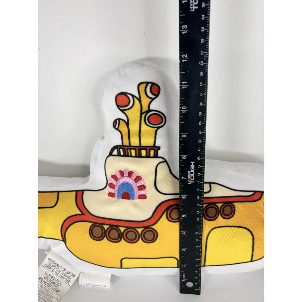 The Beatles Yellow Submarine Pillow Plush 21x12” Collectible